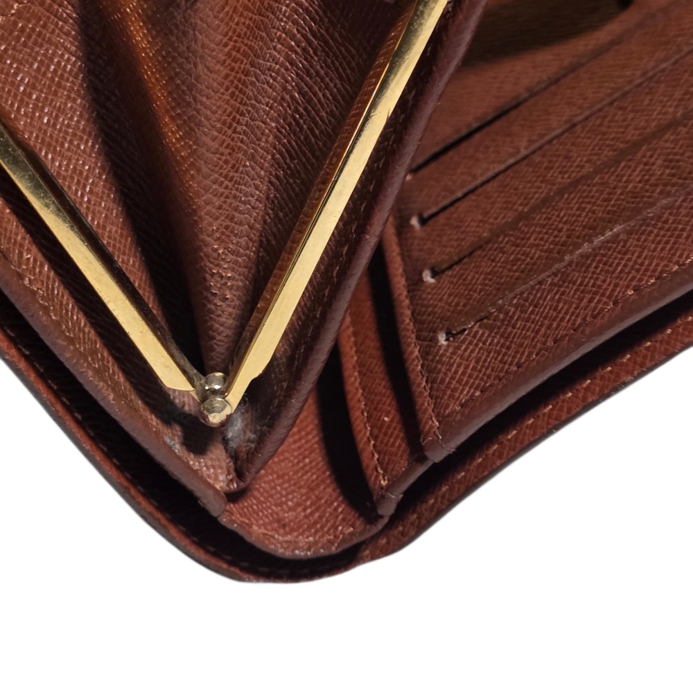 Authentic Louis Vuitton Monogram Snap Wallet & Kisslock Closure-COA W/ Purchase - Picture 12 of 16
